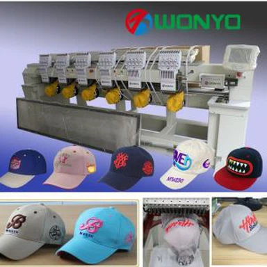 เครื่องปักหมวก Wonyo 6 หัว 12 เข็ม